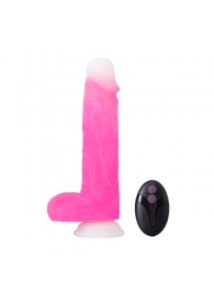 Розовый ротатор-реалистик Roxy 8 Inch Gyrating Dildo - 21,6 см. - Blush Novelties