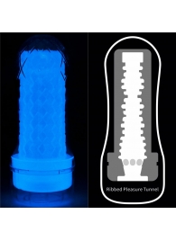 Светящийся в темноте мастурбатор Lumino Play Masturbator Ribbed - Lovetoy - в Нальчике купить с доставкой