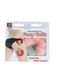 Металлические наручники с розовой меховой опушкой METAL HANDCUFF WITH PLUSH PINK - Dream Toys - купить с доставкой в Нальчике