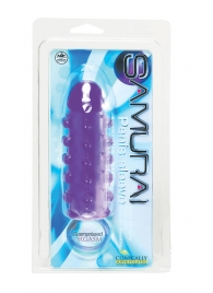 Закрытая фиолетовая насадка с пупырышками SAMURAI PENIS SLEEVE PURPLE - 14,5 см. - NMC - в Нальчике купить с доставкой