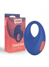 Синее эрекционное кольцо RRRING Casual Date Cock Ring - FeelzToys - в Нальчике купить с доставкой