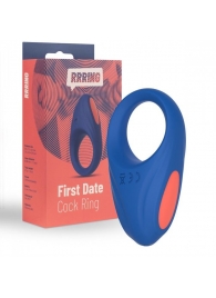 Синее эрекционное кольцо RRRING First Date Cock Ring - FeelzToys - в Нальчике купить с доставкой