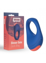 Синее эрекционное кольцо RRRING Dinner Date Cock Ring - FeelzToys - в Нальчике купить с доставкой