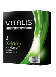 Презервативы увеличенного размера VITALIS PREMIUM x-large - 3 шт. - Vitalis - купить с доставкой в Нальчике