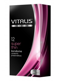 Ультратонкие презервативы VITALIS PREMIUM super thin - 12 шт. - Vitalis - купить с доставкой в Нальчике