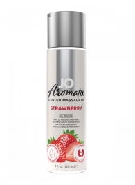 Массажное масло JO Aromatix Massage Oil Strawberry с ароматом клубники - 120 мл. - System JO - купить с доставкой в Нальчике