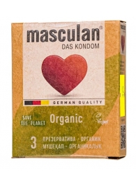 Экологически чистые презервативы Masculan Organic - 3 шт. - Masculan - купить с доставкой в Нальчике