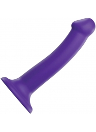 Фиолетовый фаллоимитатор-насадка Strap-On-Me Dildo Dual Density size M - 18 см. - Strap-on-me - купить с доставкой в Нальчике