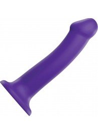 Фиолетовый фаллоимитатор-насадка Strap-On-Me Dildo Dual Density size L - 19 см. - Strap-on-me - купить с доставкой в Нальчике