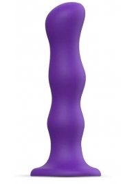 Фиолетовая насадка Strap-On-Me Dildo Geisha Balls size M - Strap-on-me - купить с доставкой в Нальчике