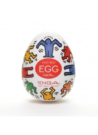 Мастурбатор-яйцо Keith Haring EGG DANCE - Tenga - в Нальчике купить с доставкой