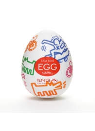 Мастурбатор-яйцо Keith Haring EGG STREET - Tenga - в Нальчике купить с доставкой