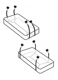 Фиксаторы для кровати WRAPAROUND MATTRESS RESTRAIN - Pipedream - купить с доставкой в Нальчике