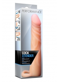 Телесная насадка на пенис Cock Xtender - 17,7 см. - Blush Novelties - в Нальчике купить с доставкой