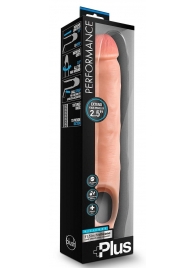 Телесная насадка-удлинитель 11.5 Inch Silicone Cock Sheath Penis Extender - 29,2 см. - Blush Novelties - в Нальчике купить с доставкой