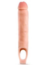 Телесная насадка-удлинитель 11.5 Inch Silicone Cock Sheath Penis Extender - 29,2 см. - Blush Novelties - в Нальчике купить с доставкой