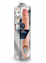 Телесная насадка на пенис 11.5 Inch Cock Sheath Penis Extender - 29,2 см. - Blush Novelties - в Нальчике купить с доставкой