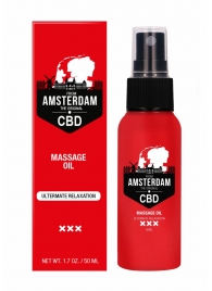 Стимулирующее массажное масло CBD from Amsterdam Massage Oil - 50 мл. - Shots Media BV - купить с доставкой в Нальчике