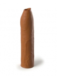 Кофейная насадка-удлинитель Uncut Silicone Penis Enhancer - 17,8 см. - Pipedream - в Нальчике купить с доставкой