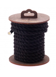 Черная хлопковая веревка для бондажа на катушке - 5 м. - Crazy Handmade - купить с доставкой в Нальчике