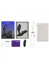 Черный анальный вибратор We-Vibe Vector+ - We-vibe - в Нальчике купить с доставкой