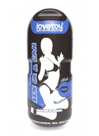 Мастурбатор-ротик с вибрацией Sex In A Can Mouth Lotus Tunnel - Lovetoy - в Нальчике купить с доставкой