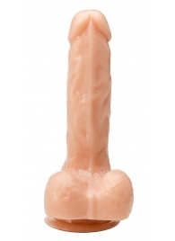 Телесный реалистичный фаллоимитатор - 18 см. - Devi купить с доставкой в интернет-магазине Orgasmix в Нальчике Телесный реалистичный фаллоимитатор - 18 см. - Devi