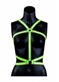 Портупея Body Harness с неоновым эффектом - размер L-XL - Shots Media BV - купить с доставкой в Нальчике