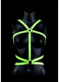 Портупея Body Harness с неоновым эффектом - размер L-XL - Shots Media BV - купить с доставкой в Нальчике