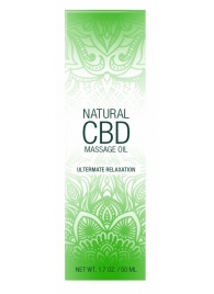 Массажное масло Natural CBD Massage Oil - 50 мл. - Shots Media BV - купить с доставкой в Нальчике