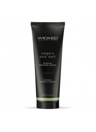 Массажный легкий крем WICKED Sage plus Sea Salt - 120 мл. - Wicked - купить с доставкой в Нальчике