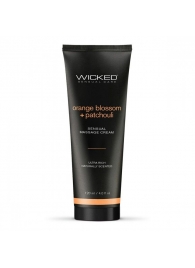 Массажный легкий крем WICKED Orange Blossom plus Patchouli - 120 мл. - Wicked - купить с доставкой в Нальчике