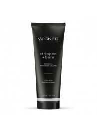 Массажный легкий крем WICKED Stripped plus Bare - 120 мл. - Wicked - купить с доставкой в Нальчике