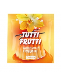 Пробник гель-смазки Tutti-frutti со вкусом ванильного пудинга - 4 гр. - Биоритм - купить с доставкой в Нальчике