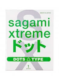 Презерватив Sagami Xtreme Type-E с точками - 1 шт. - Sagami - купить с доставкой в Нальчике