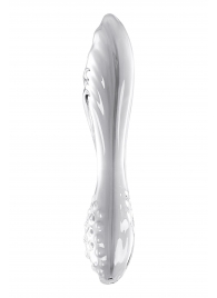 Прозрачный двусторонний стеклянный фаллоимитатор Dazzling Crystal 1 - 18,5 см. - Satisfyer