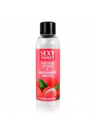 Массажное масло Sexy Sweet Nectar Lychee с феромонами и ароматом личи - 75 мл. - Биоритм - купить с доставкой в Нальчике