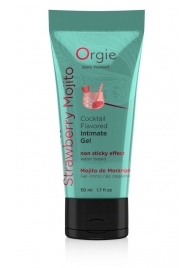 Съедобный интимный гель Orgie Lube Tube Cocktail Strawberry Mojito - 50 мл. - ORGIE - купить с доставкой в Нальчике