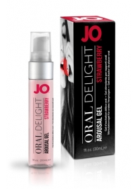 Клубничный лубрикант для оральных ласк Oral Delight Strawberry Sensation - 30 мл. - System JO - купить с доставкой в Нальчике