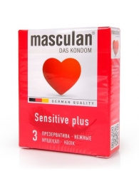 Презервативы Masculan Sensitive plus - 3 шт. - Masculan - купить с доставкой в Нальчике