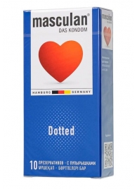 Презервативы с пупырышками Masculan Dotted - 10 шт. - Masculan - купить с доставкой в Нальчике