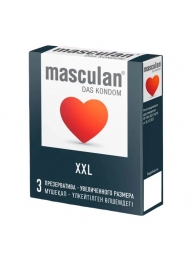 Презервативы увеличенного размера Masculan XXL - 3 шт. - Masculan - купить с доставкой в Нальчике