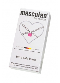 Ультрапрочные презервативы Masculan Ultra Safe Black - 10 шт. - Masculan - купить с доставкой в Нальчике