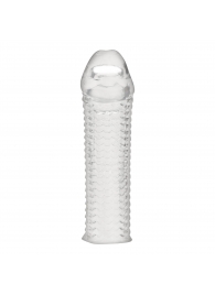 Текстурированная насадка на пенис Clear Textured Penis Enhancing Sleeve Extension - 16,5 см. - BlueLine - в Нальчике купить с доставкой