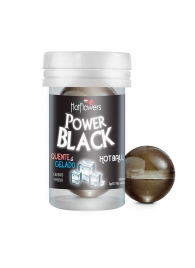 Интимный гель Power Black Hot Ball с охлаждающе-разогревающим эффектом (2 шарика по 3 гр.) - HotFlowers - купить с доставкой в Нальчике