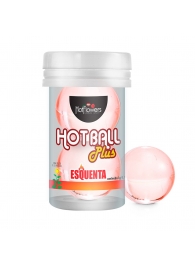 Лубрикант на масляной основе Hot Ball Plus с разогревающим эффектом (2 шарика по 3 гр.) - HotFlowers - купить с доставкой в Нальчике