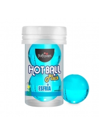 Лубрикант на масляной основе Hot Ball Plus с охлаждающим эффектом (2 шарика по 3 гр.) - HotFlowers - купить с доставкой в Нальчике