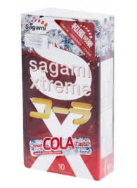 Ароматизированные презервативы Sagami Xtreme COLA - 10 шт. - Sagami - купить с доставкой в Нальчике