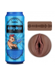 Коричневый мастурбатор-вагина Pleasure Brew Masturbator-Sultry Stout в банке - Lovetoy - в Нальчике купить с доставкой