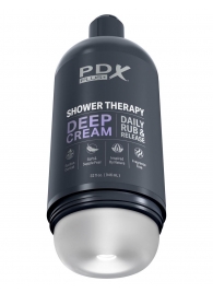 Мастурбатор в бутылке Shower Therapy Deep Cream - Pipedream - в Нальчике купить с доставкой